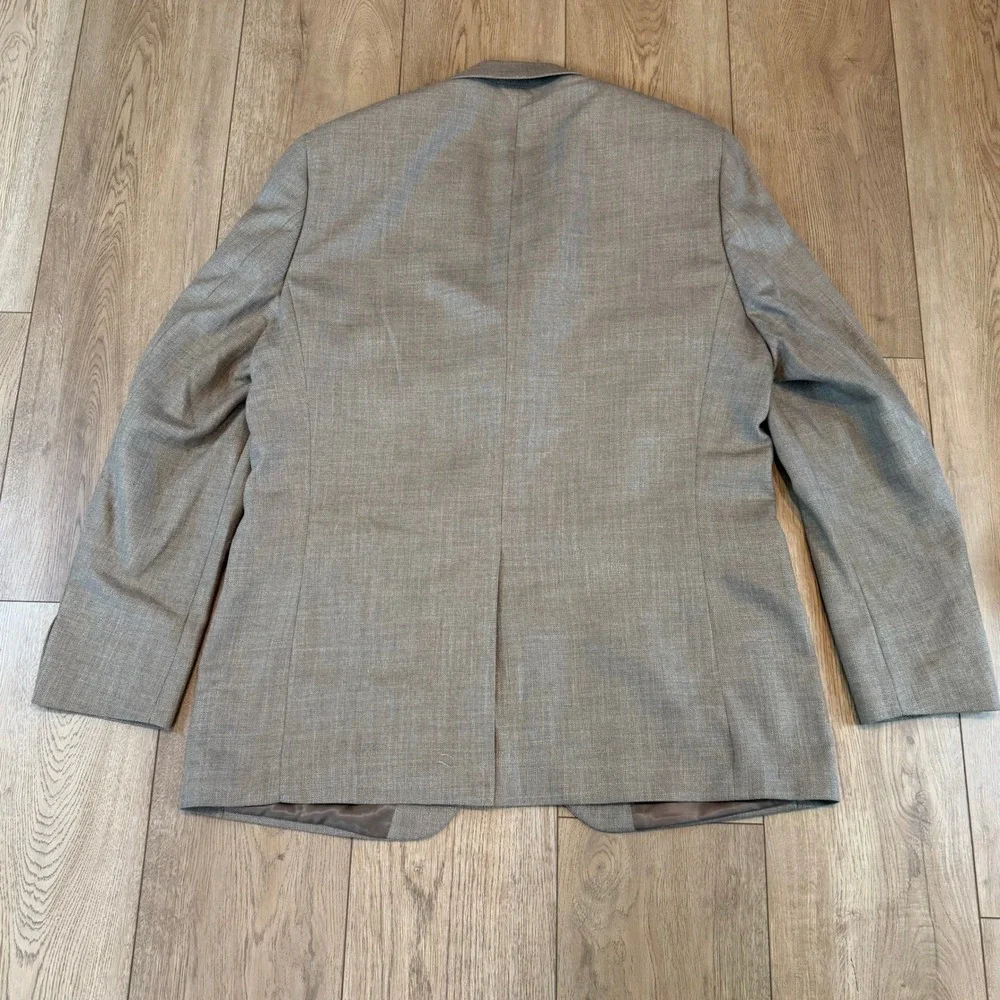 Lauren Ralph Lauren Mens 44L Tan Linen Blend 2 Button Blazer Sport Coat‎ Jacket
